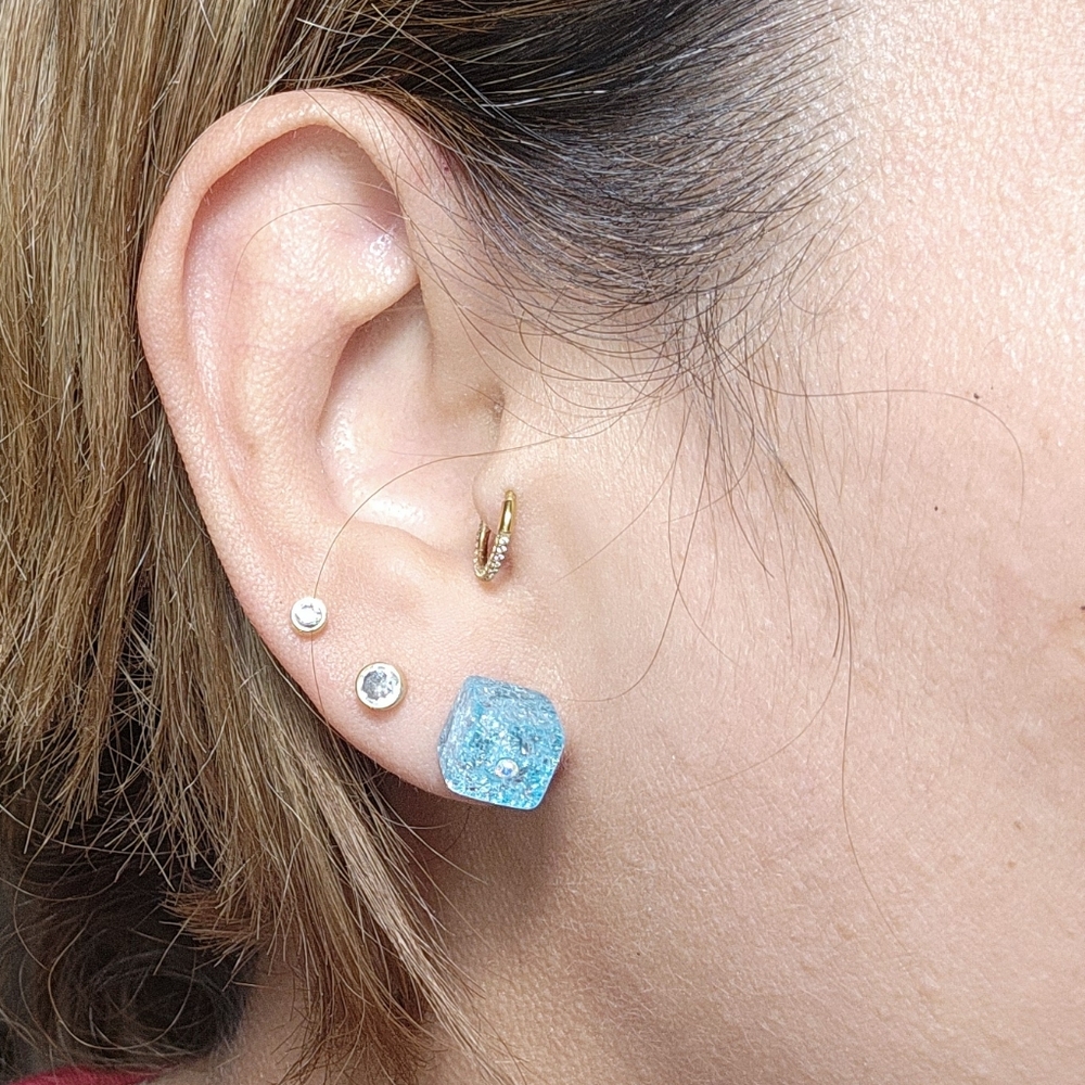 STAINLESS steel earrings - Picture 7 of 7